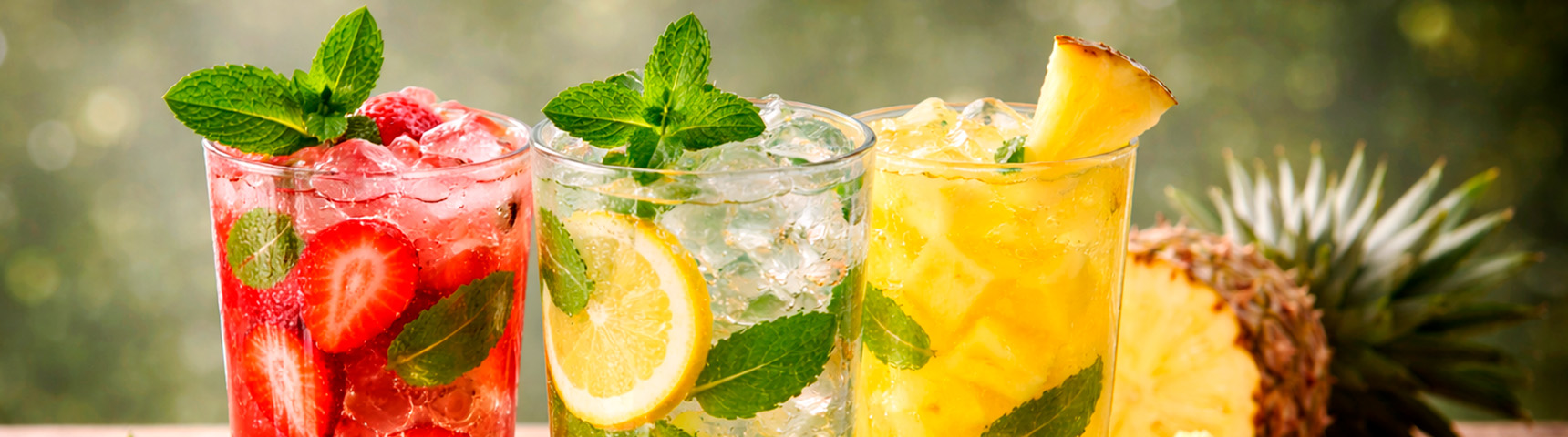 Jugos naturales frescos en agua o leche